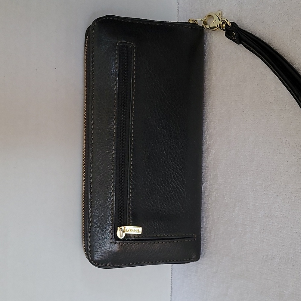 Fossil long black zip around wallet - Picture 3 of 15